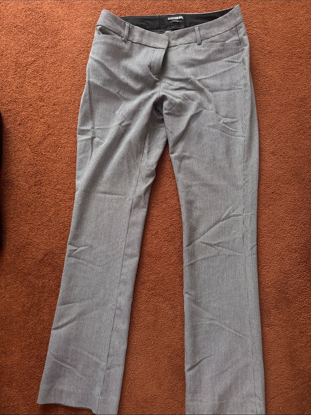 Express Men's Light Gray Dress Pants - Straight Leg